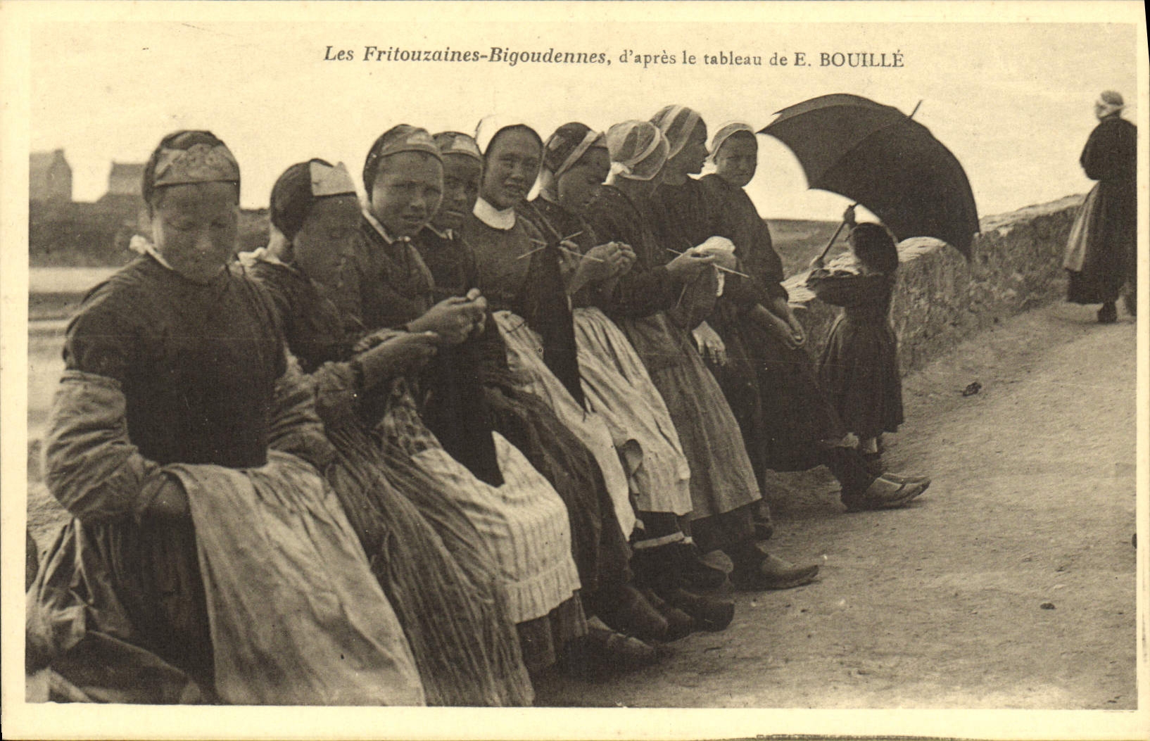 Les Fritouzaines-Bigoudennes — d'après le tableau de E. BOUILLÉ