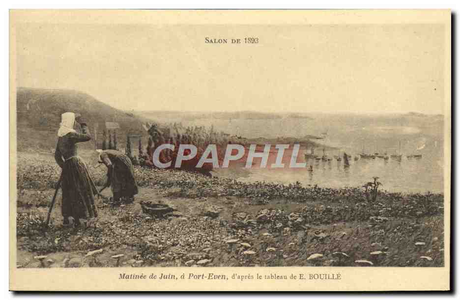 Morgen im Juni in Port-Even — nach dem Gemälde von E. BOUILLÉ — Salon de 1893