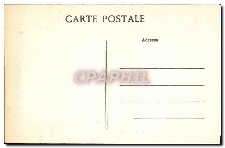 CPA Motifs de Chasse et Armes de la Ville d'Argentan executes en Point d'Argentan et d'Alencon Lapin Chien  — Rückseite