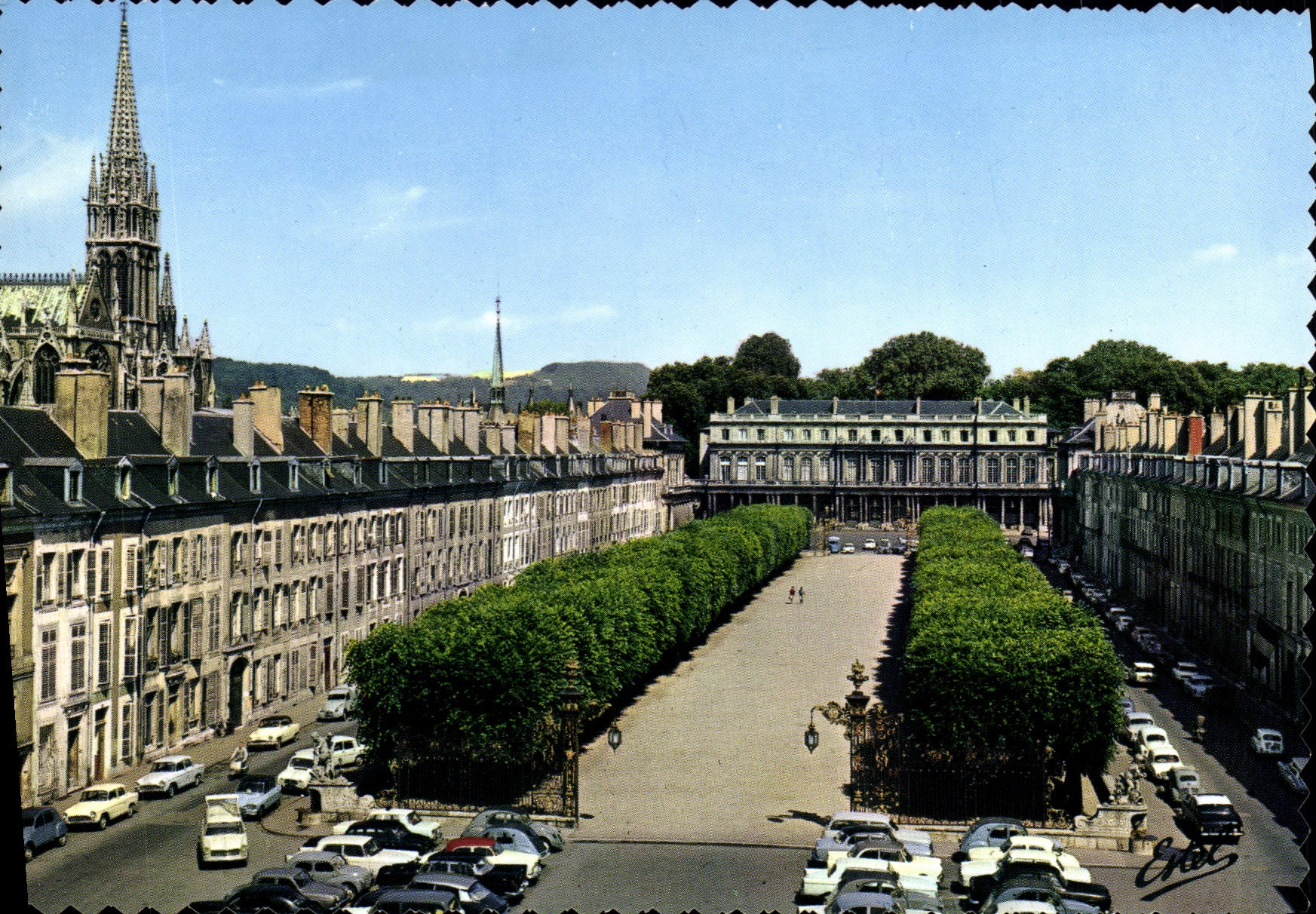 CPM Nancy Place de la Carriere et palais du gouvernement Eglise St Epvre 