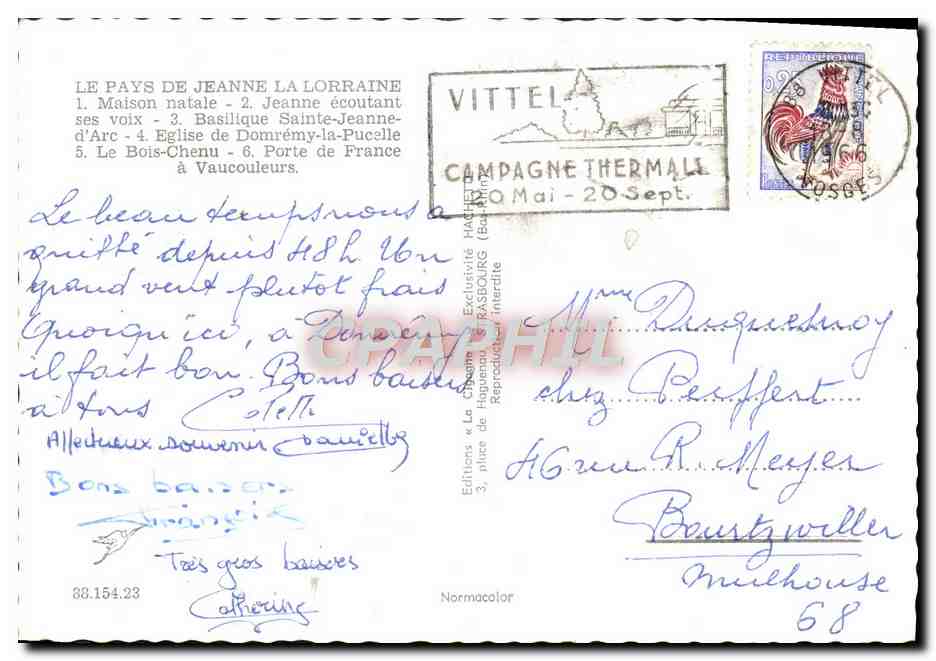 Das Land der Jeanne d'Arc — Collagen ikonischer Orte — Editionen « Le Château » — Rückseite