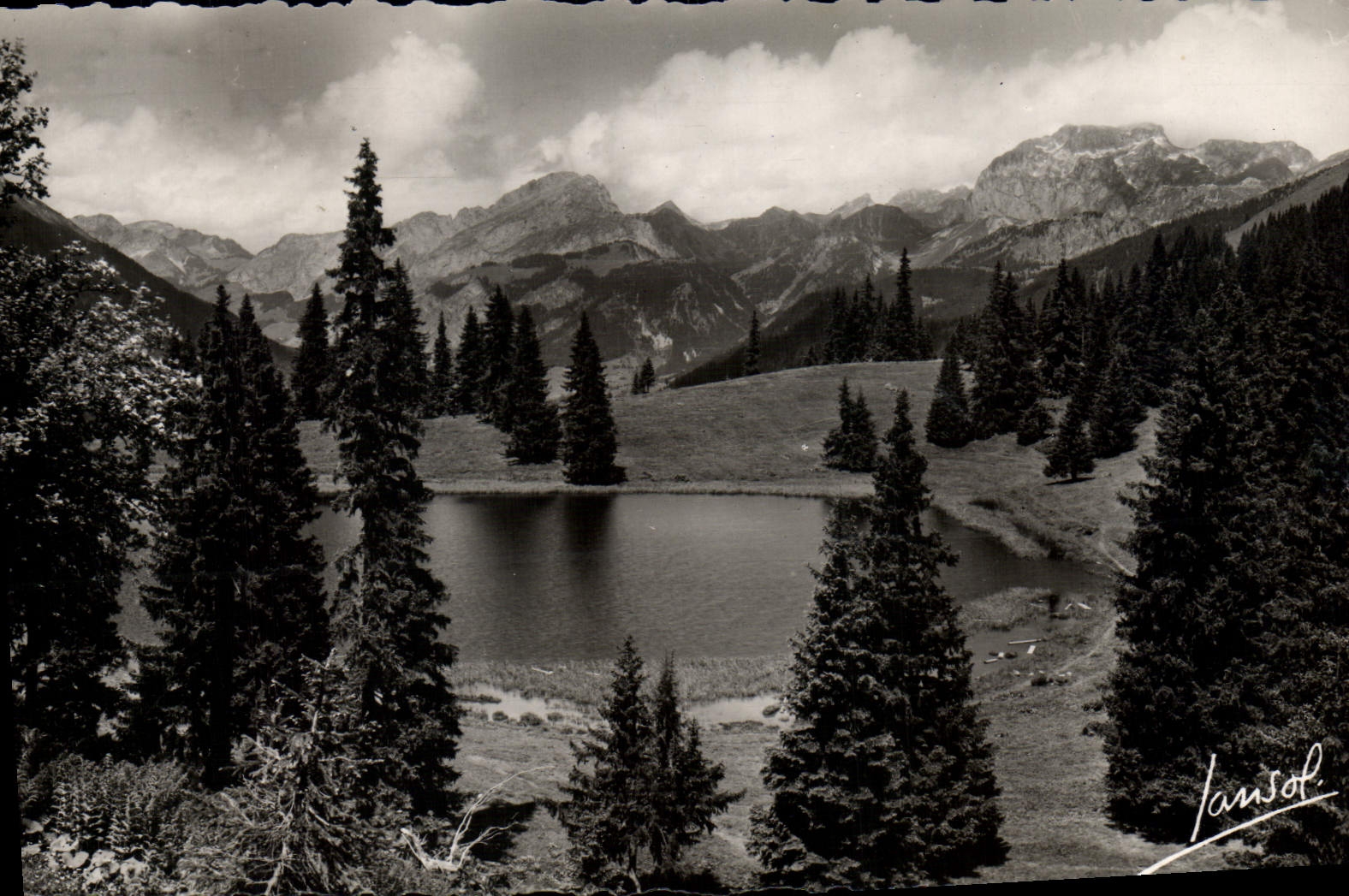 Lac de Conches — Châtel (Haute-Savoie), Alt. 1.235 m. — Éditions Photographiques JANSOL - Anverso