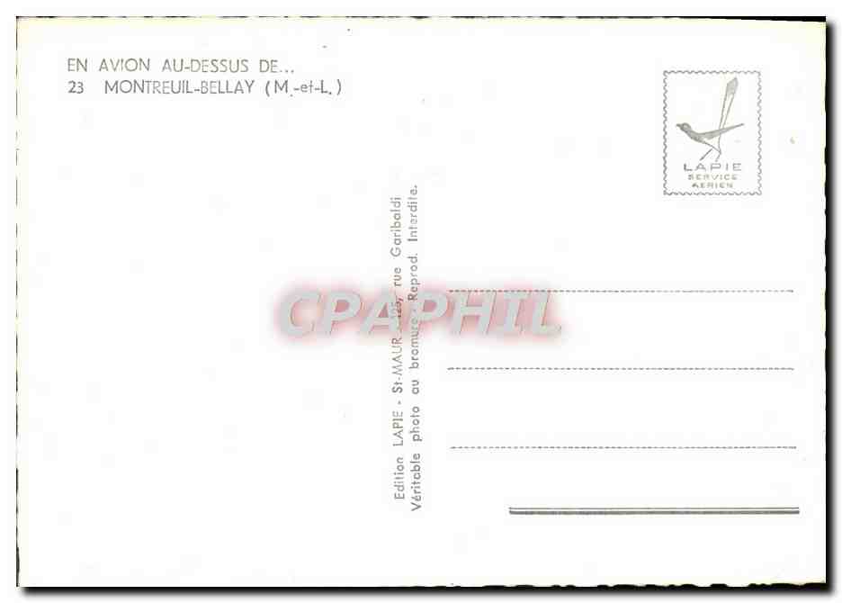 Cartolina moderna En Avon Sopra Montreuil Bellay — Verso