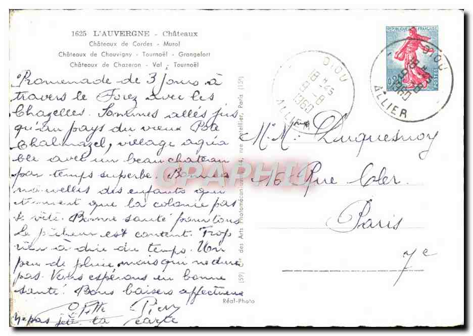 L'Auvergne - Châteaux — Réal-Photo, n°1625 — Reverso