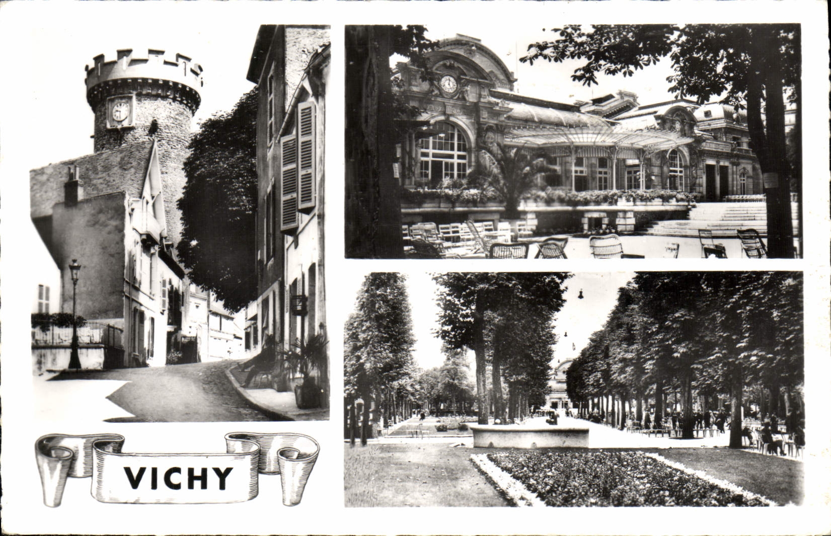 CPM Vichy La tour de l'horloge Le casino