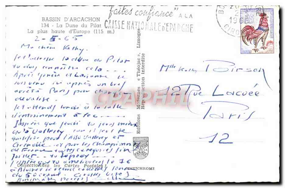 La Dune du Pilat — Bassin d'Arcachon — Éditions Méditerranée & Théodicée — Rückseite