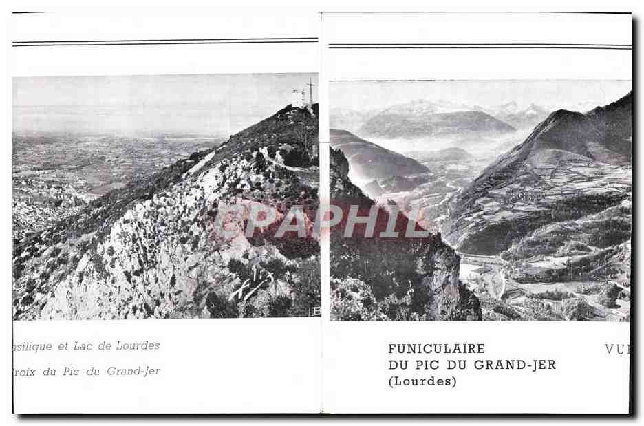 Petit livret Panoramique Prise Du Sommet Funiculaire Du pic Du Grand Jer — Rückseite