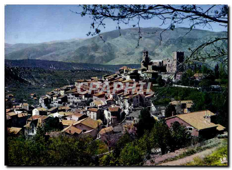 CPM Vernet Les Bains Le Vieux Village Domine Par Le Chateau Et l'Eglise Notre Dame Del Puig