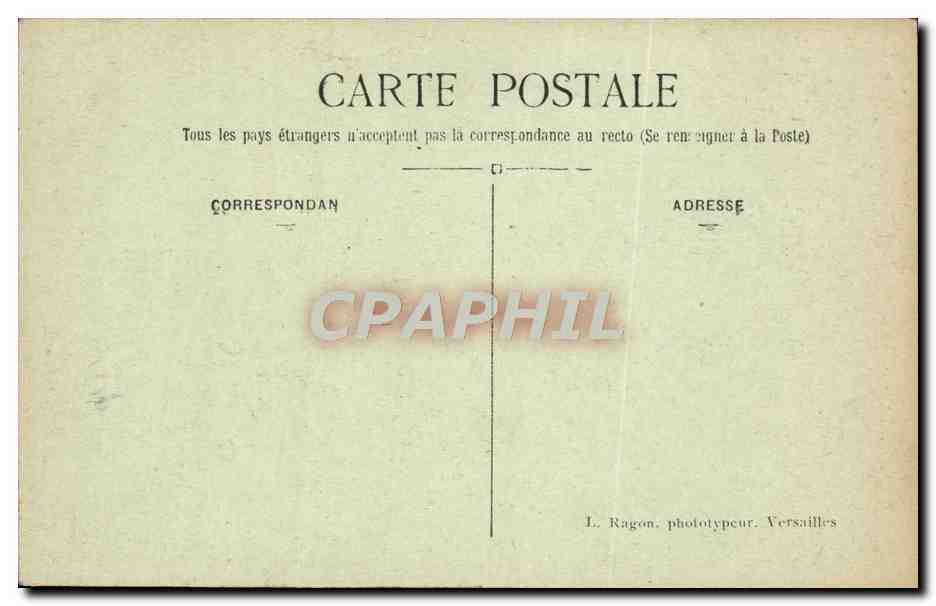CPA Versailles Napoleon 1er Robrt Lefevre  — Verso