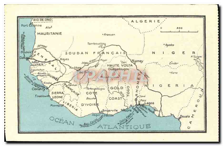 CPA Ocean Atlantique Afrique Occidentale Francaise 