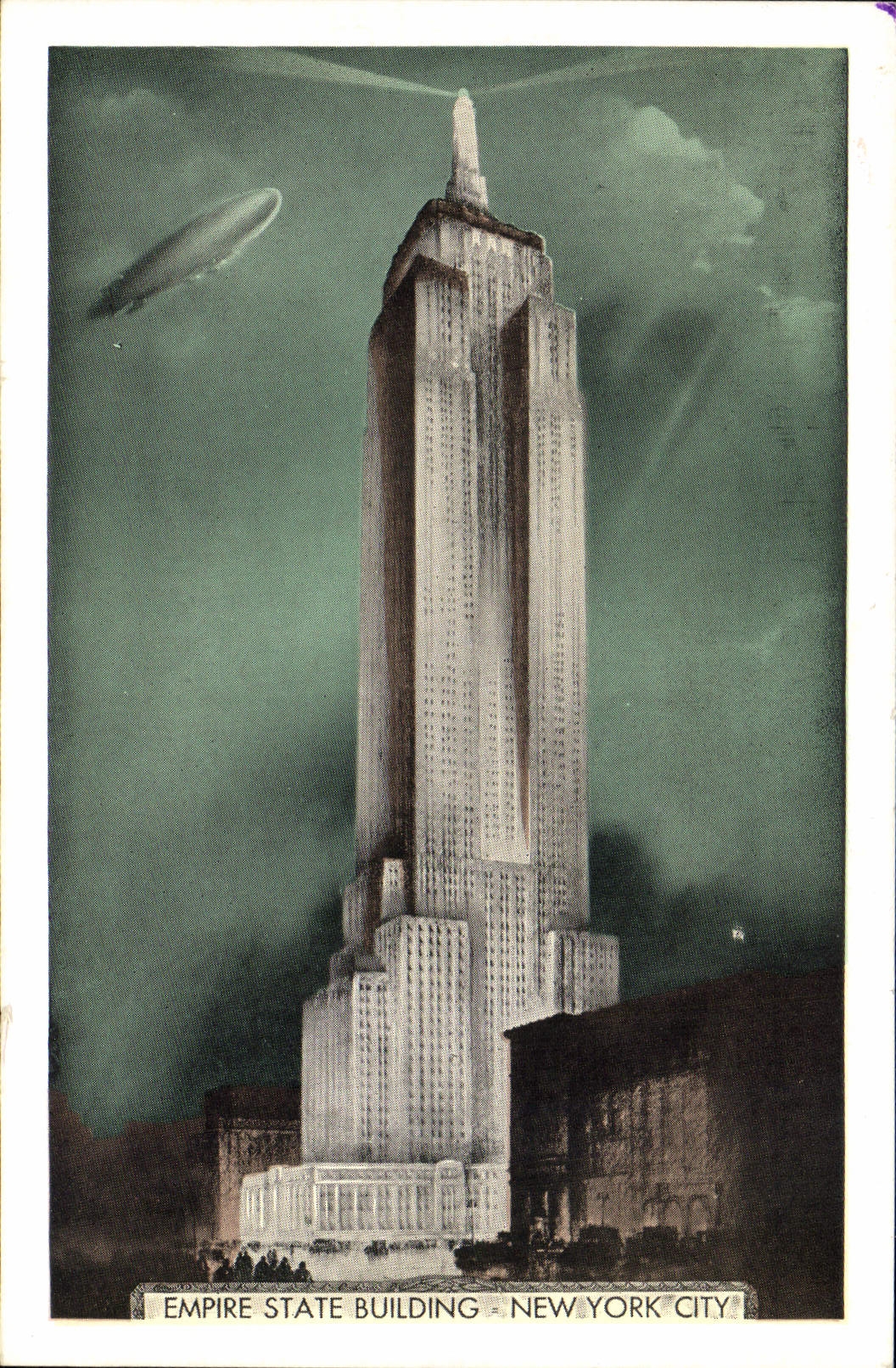 CPM Empire State Building New York City Zeppelin Dirigeable