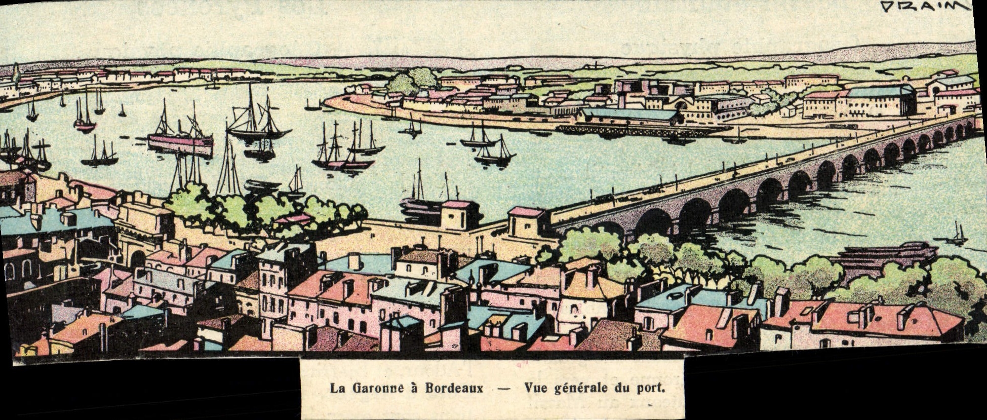 CPA La Garoune A Bordeaux Vue Generale Du Port