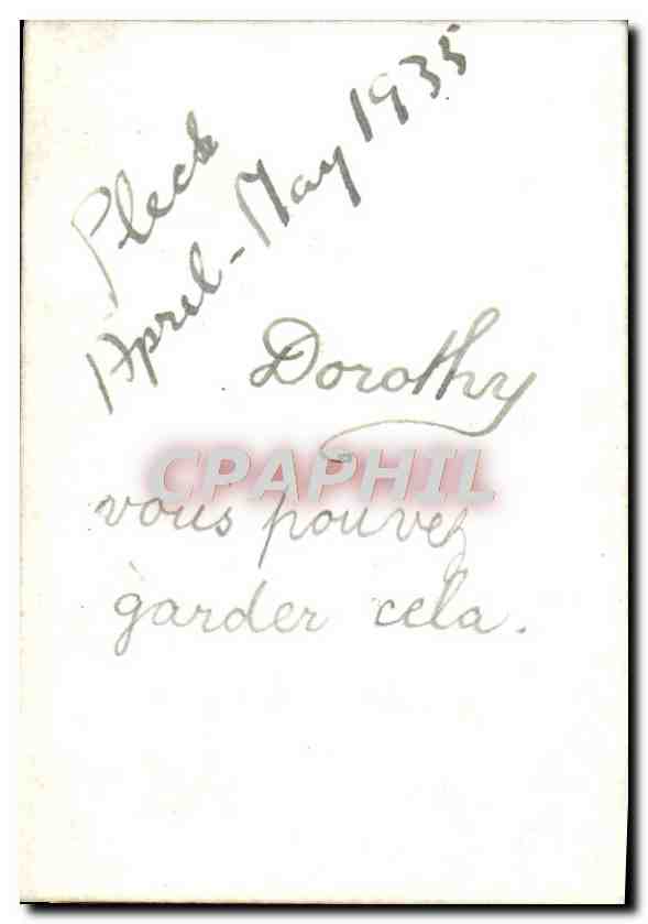 Petite photo Pleck 1935 Femme — Rückseite