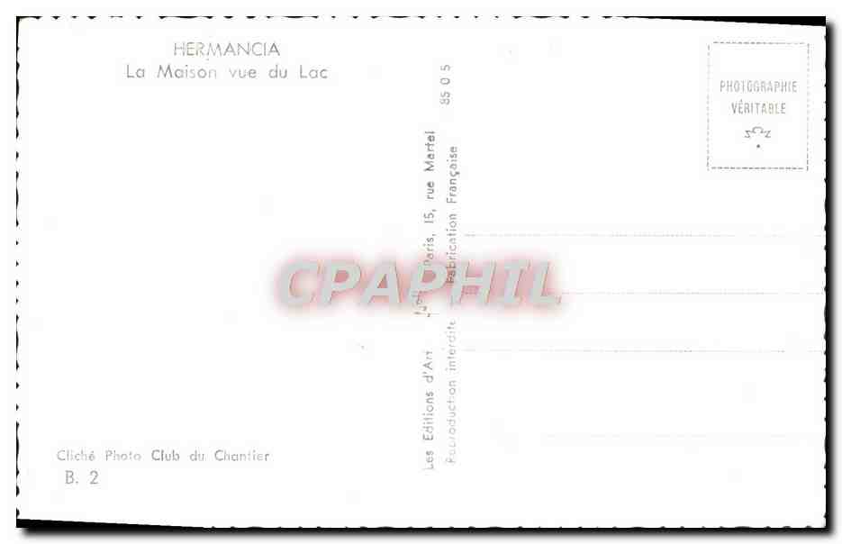 CPM Hermancia La Maison Vue Du Lac Enfants — Rückseite