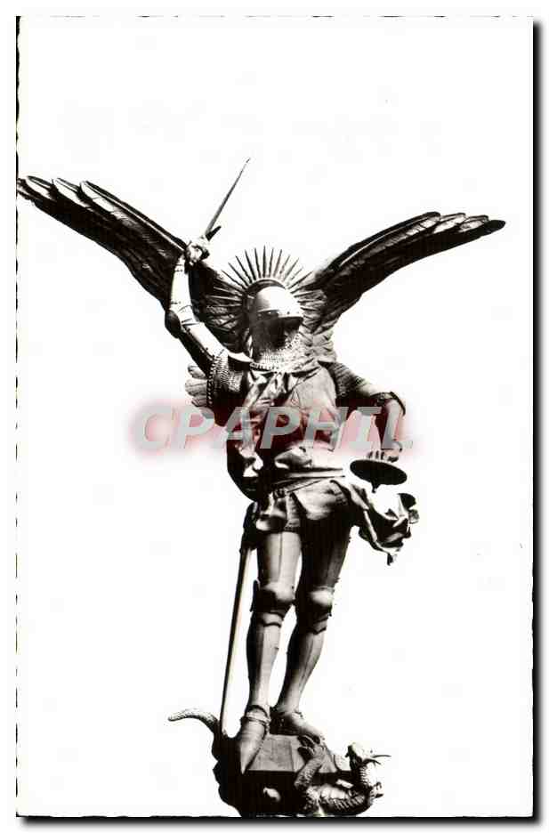 Statue de saint Michel — Abbaye du Mont-Saint-Michel — par Frémiet