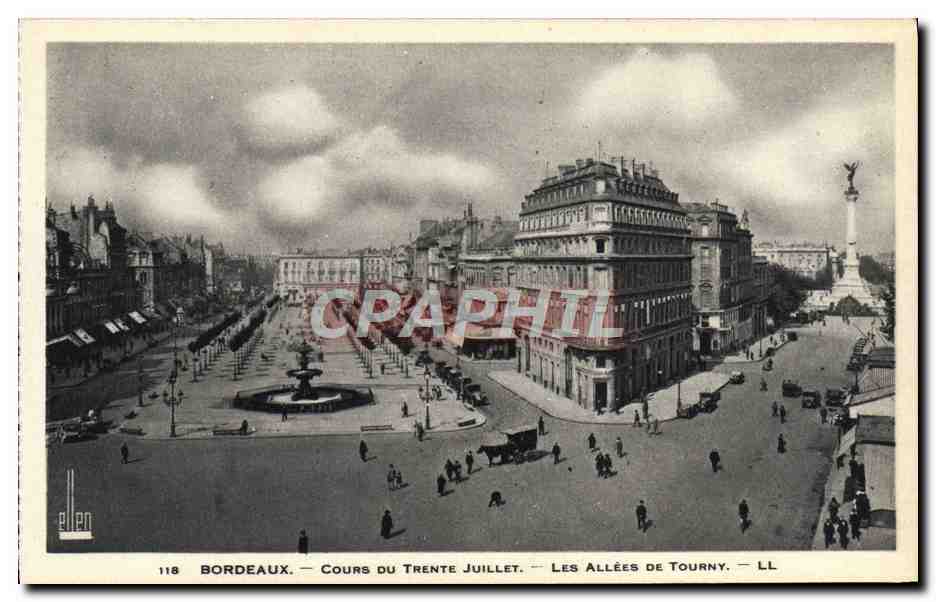 CPA Bordeaux Cours Du Trente Juillet Les Allees De Tourny