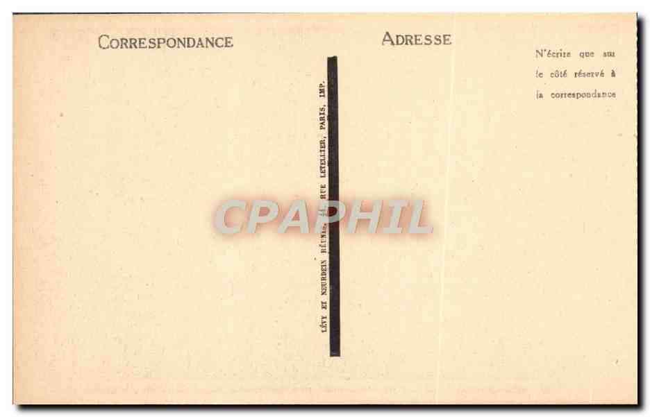 CPA Bordeaux Monument Des Girondins — Verso