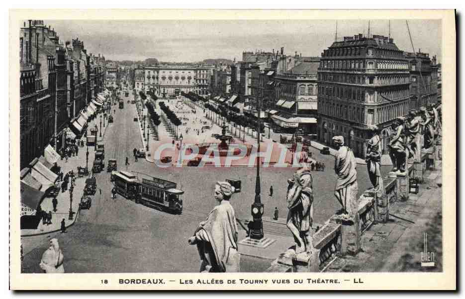 Bordeaux — Les Allées de Tourny vues du Théâtre — LL