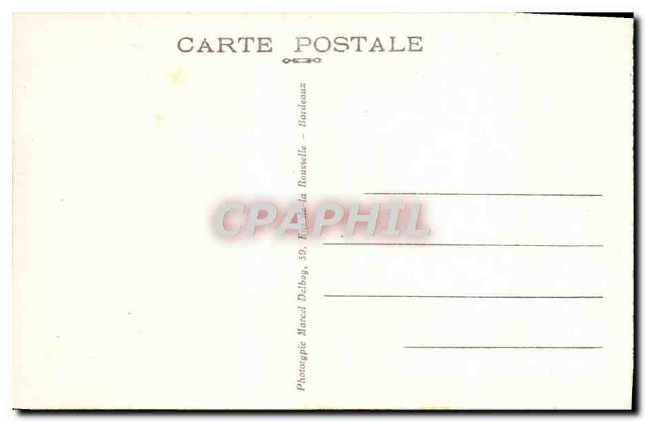 CPA Pau Vue Generale Le Gave — Verso
