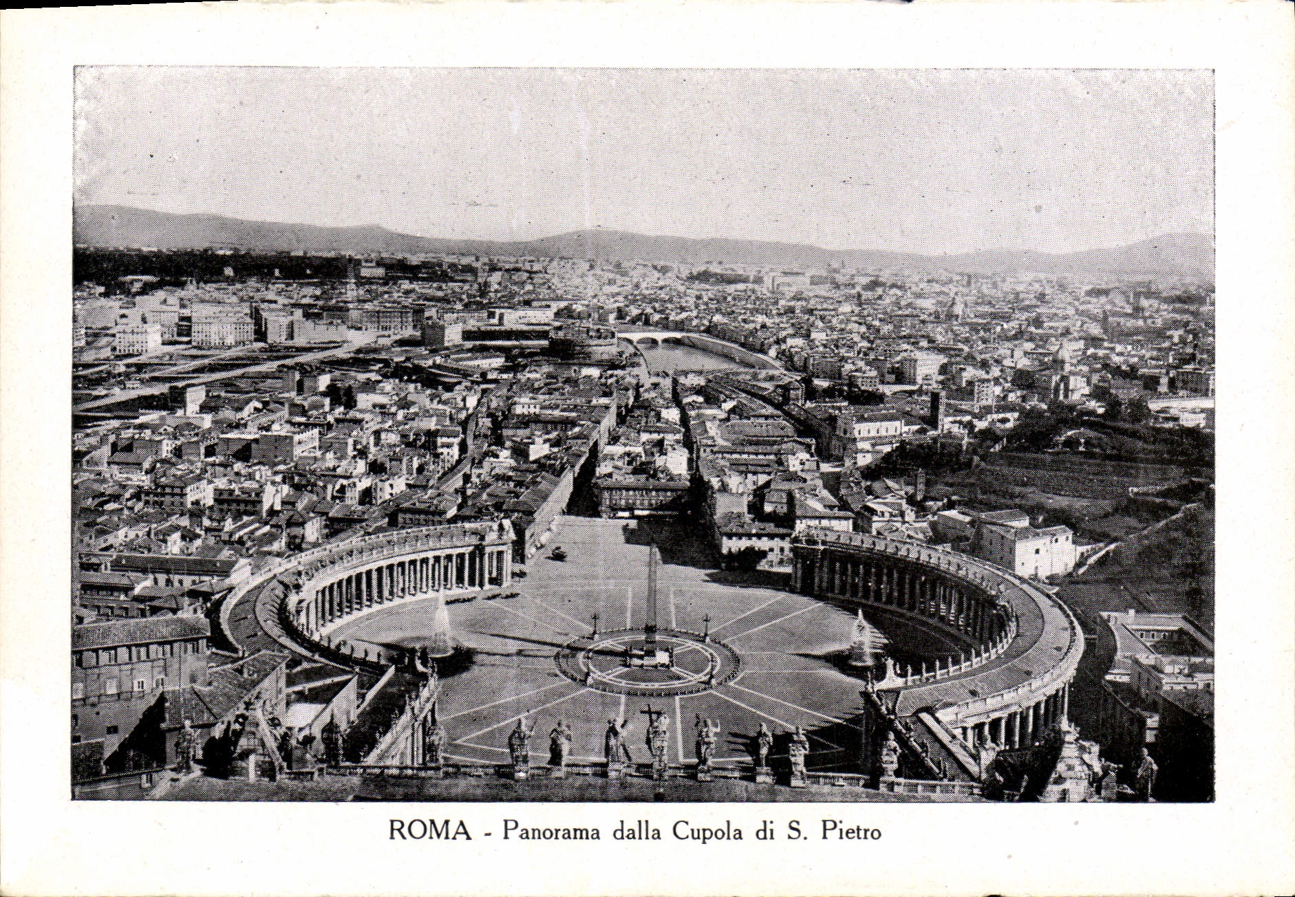 CPA Roma Panorama Dalla Cupola Di S Pietro