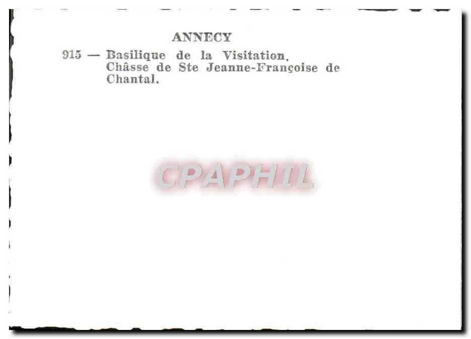Annecy — Basilique de la Visitation, Châsse de Sainte Jeanne-Françoise de Chantal — Rückseite