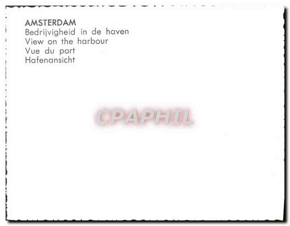 Amsterdam — Vue du port — CPAPHIL — Reverso