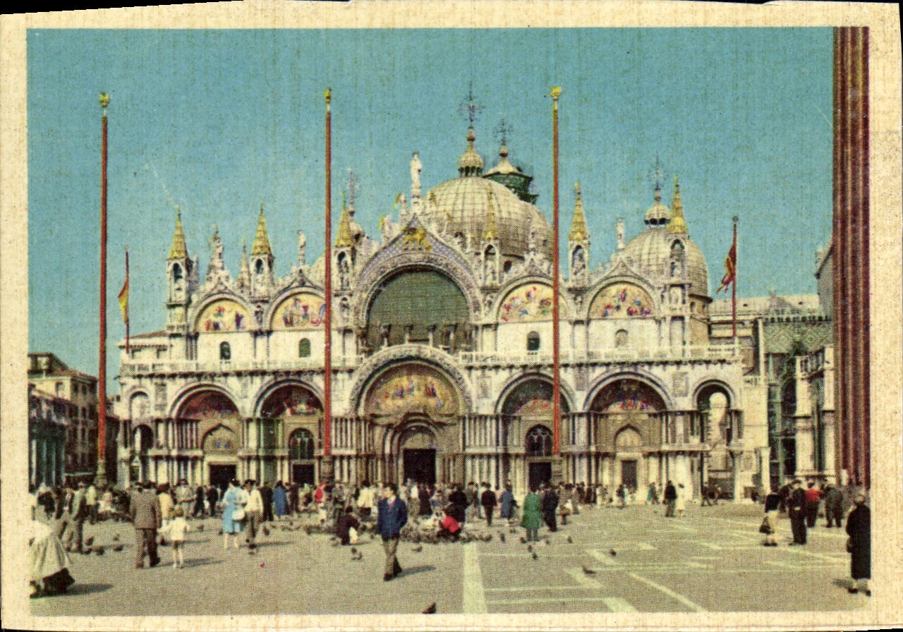 CPM Venezia Chiesa Di S Marco Fu Fatta Costrurie Da Giustiniano Participazio Ma Venezia 