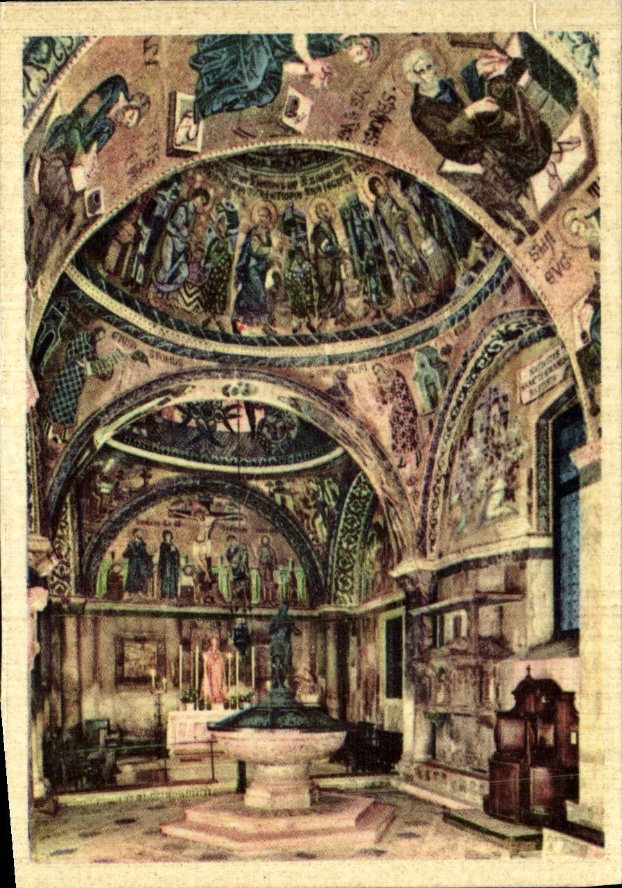 CPM Venezia La Cappella Dei Battistero Nel Centro Della Cappella