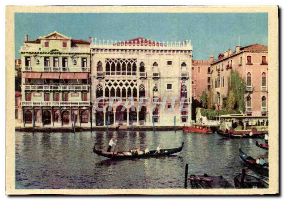 CPM Venezia Palazzo Zuane Contarini Ca D'Oro Venne Eretto Dipinto