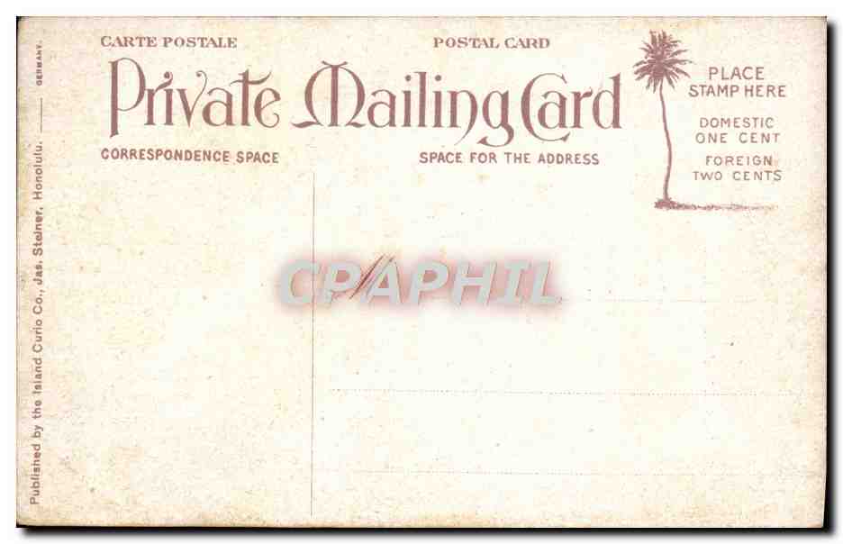 CPA Royal Hawaiian Coat of Arms Hawai Hawaii — Back