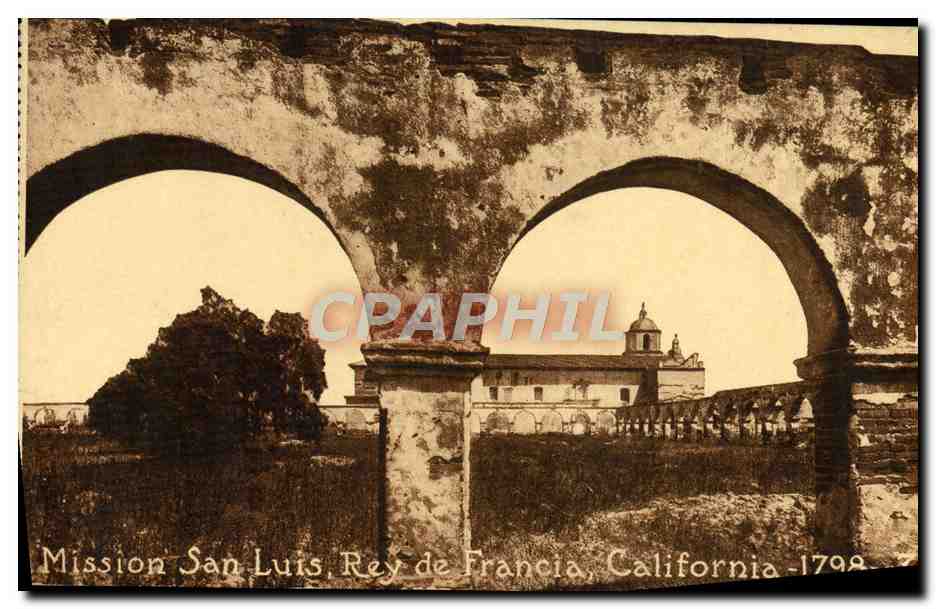 CPA Mission San Luis Rey de Francia California 1798
