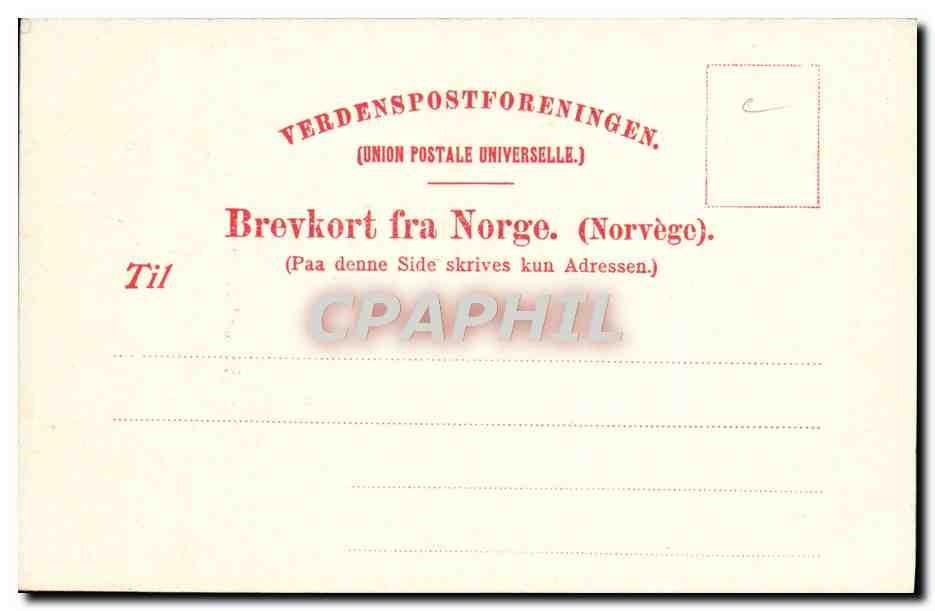 CPA Borgund Kirke — Verso