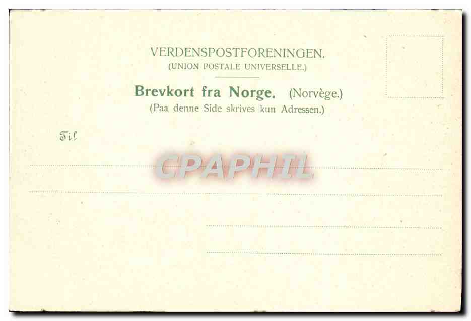 CPA Hotel Stalheim Norge — Verso