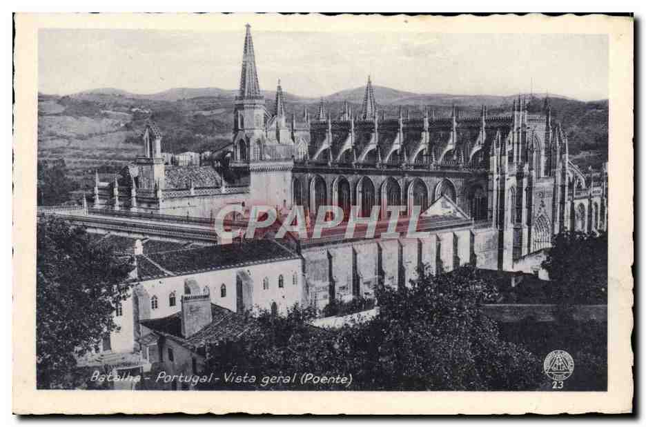 CPA Batalha Portugal Vista geral