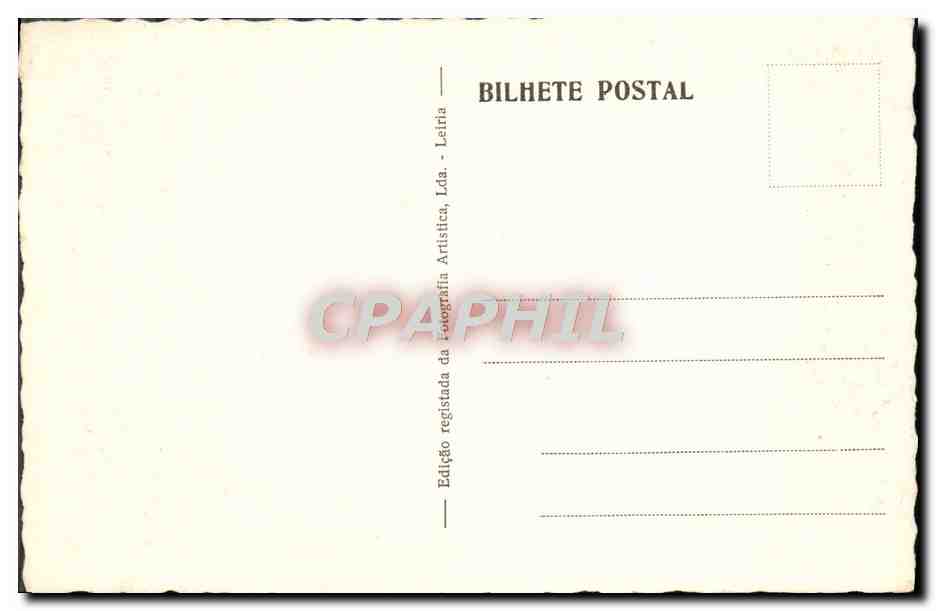 CPA Batalha Portugal Capelas imperfeitas — Rückseite