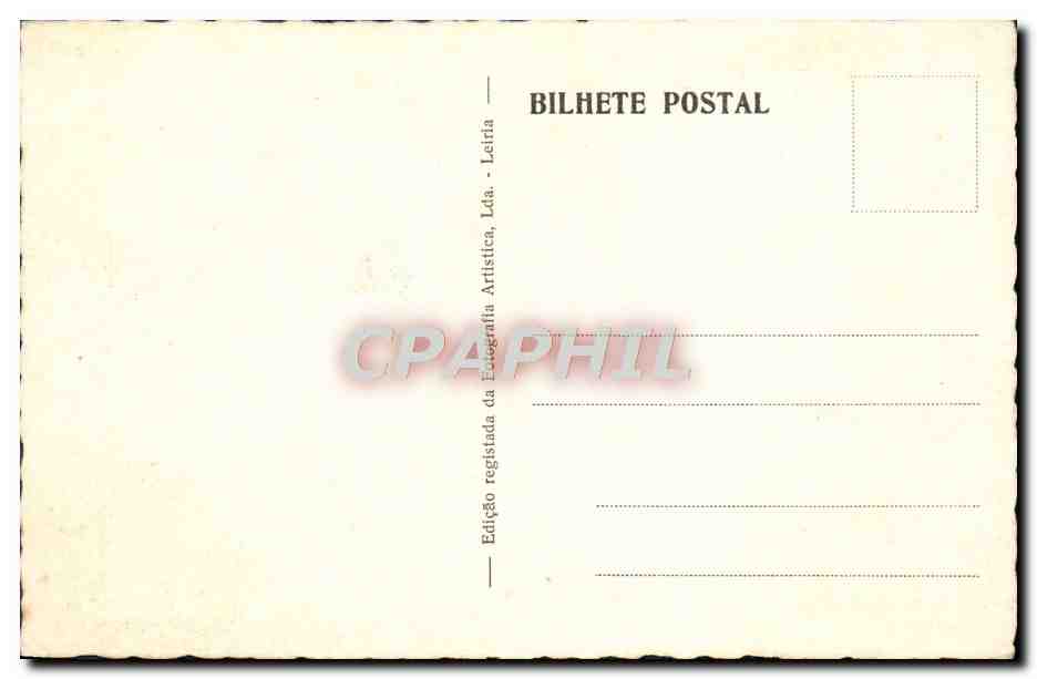 CPA Batalha Portugal Tumulo dos Infantes — Rückseite
