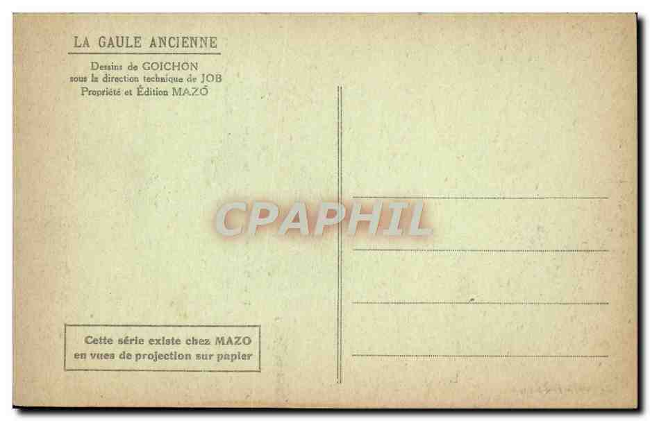 CPA La Gaule ancienne Goichon  — Rückseite