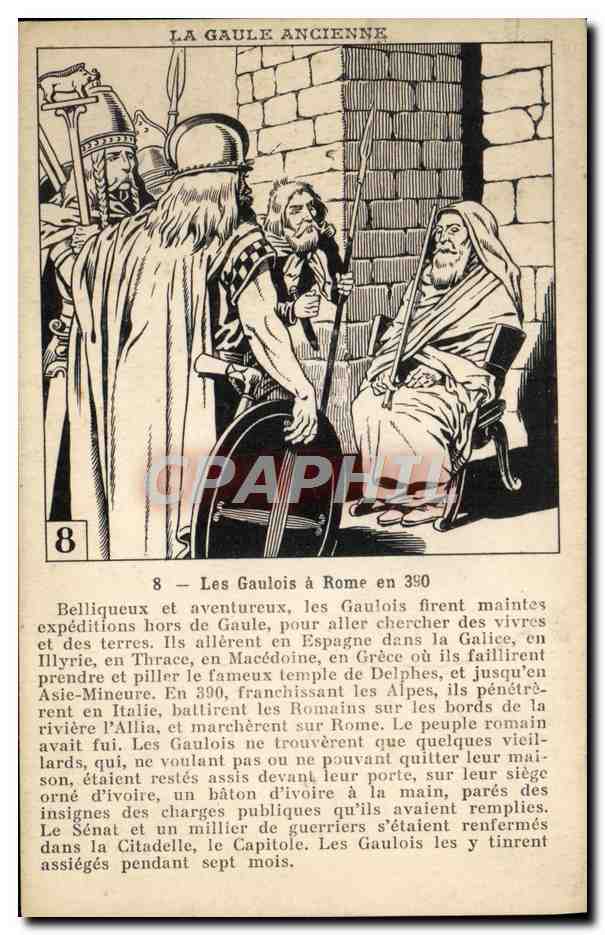 CPA La Gaule ancienne Les Gaulois a Rome en 390