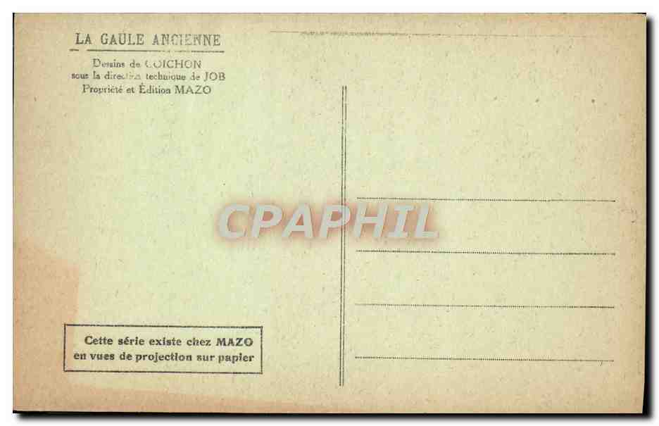 CPA La Gaule ancienne Les Gaulois a Rome en 390 — Rückseite
