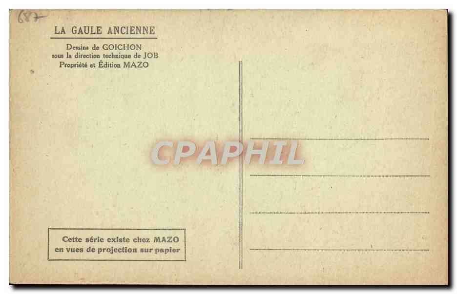 CPA La Gaule ancienne Vercingetorix au triomphe de Cesar — Rückseite