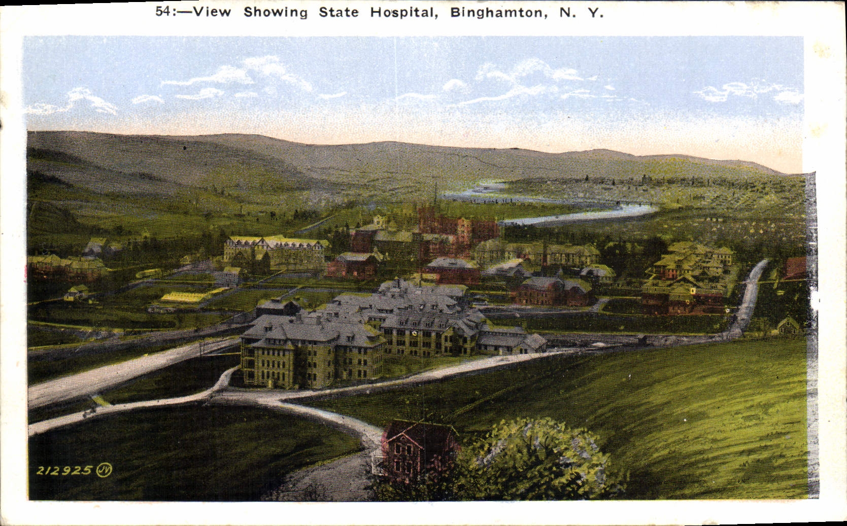 CPA View Showing State Hospital Binghamton NY