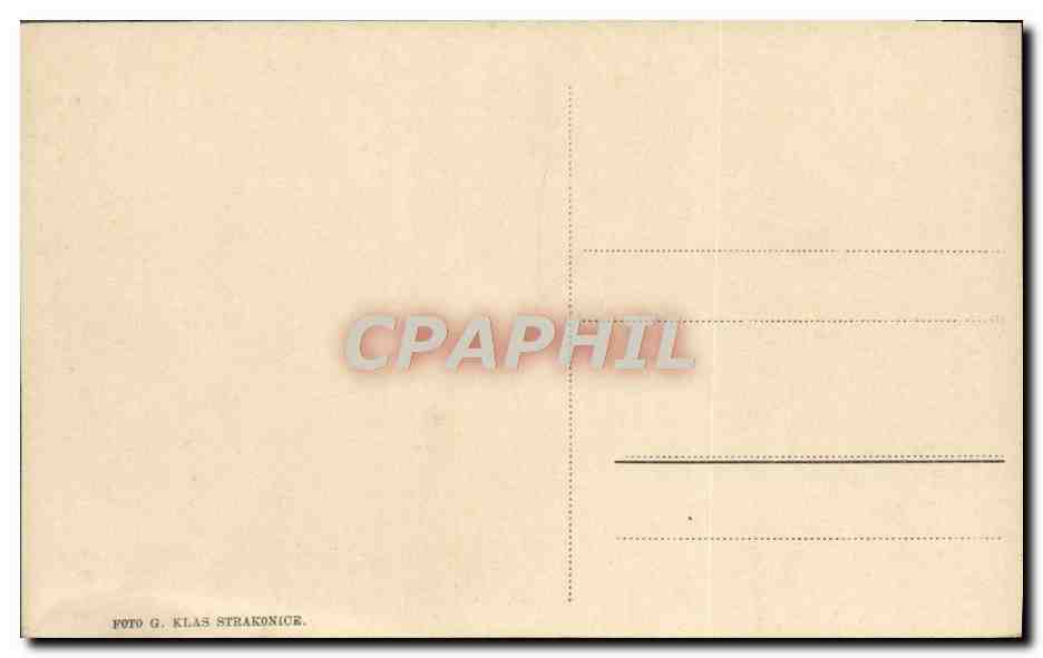 CPA Strakonice Celkovy pohled s kalvarie — Verso