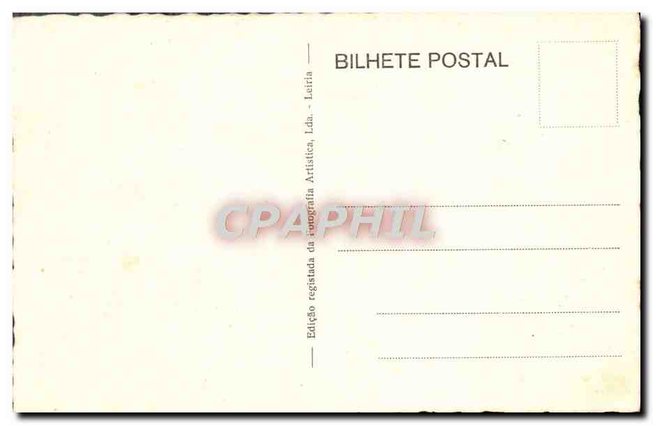CPA Batalha Portugal Capelas imperfeitas Torredes — Rückseite