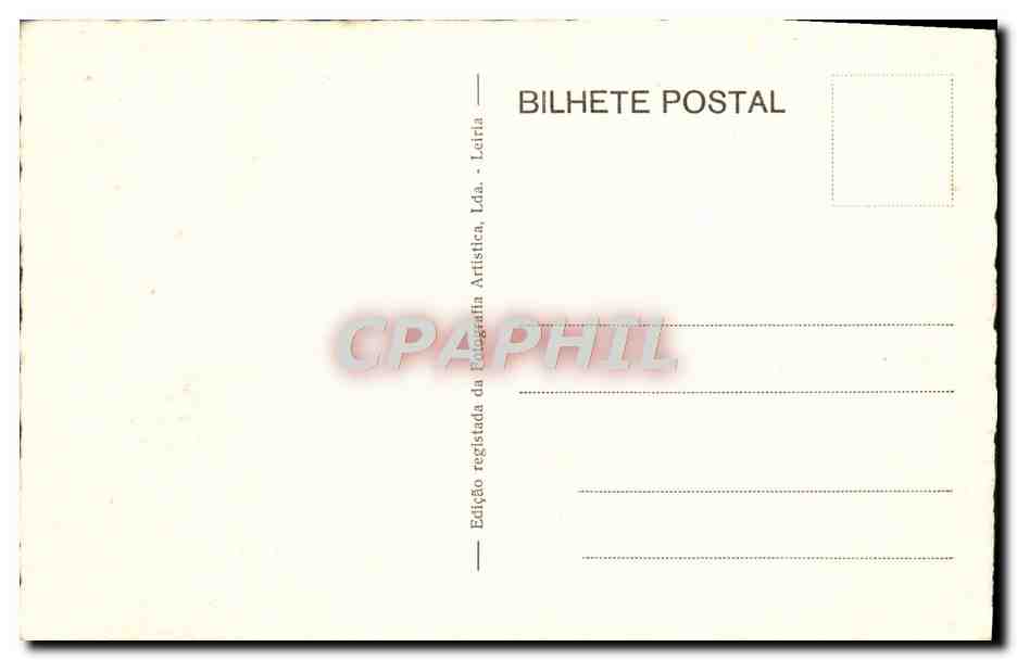 CPA Batalha Portugal Fachada Principal — Rückseite
