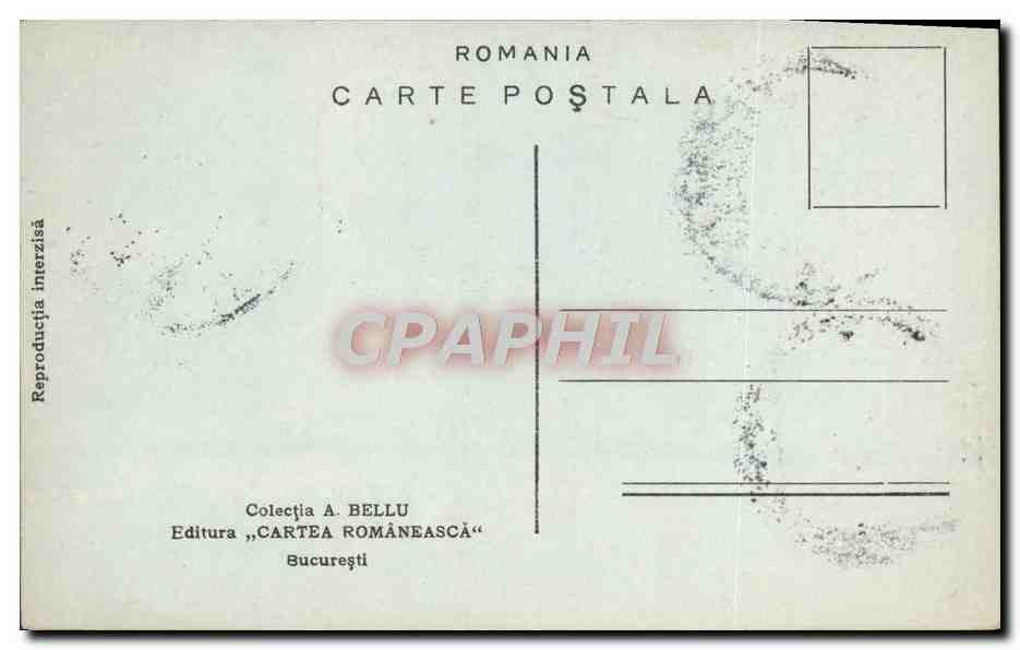 CPA Colectia A Bellu Cartea Romaneasca Bucuresti Gypsie Gitans — Verso