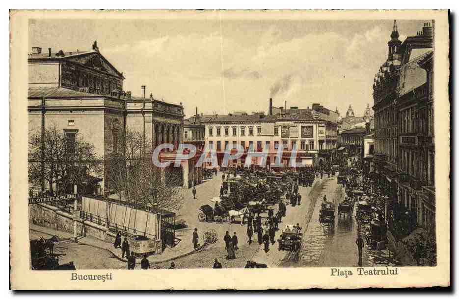 CPA Bucuresti Piata Teatrului Roumanie