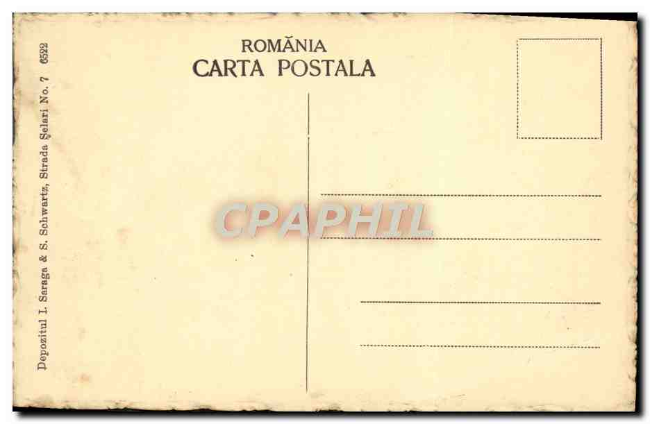 CPA Bucuresti Piata Teatrului Roumanie — Rückseite