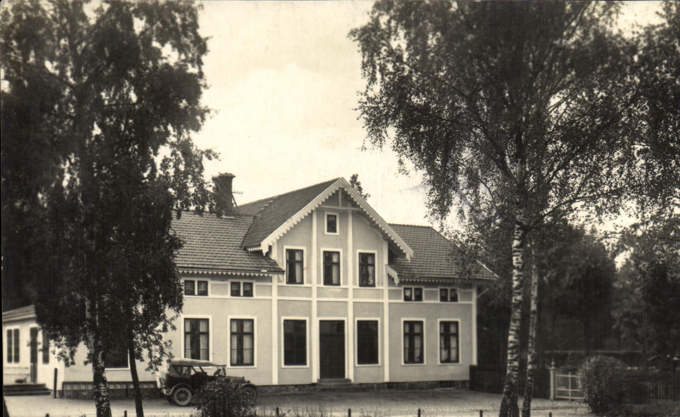 CPA Nybro Parti fran Jarnvagen 