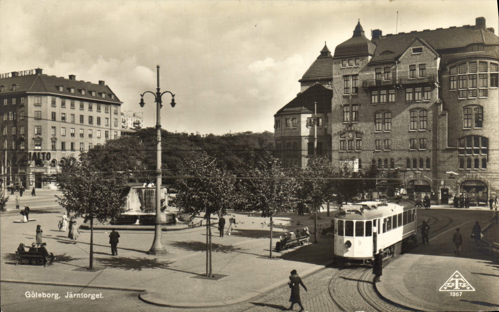 CPA Goteborg Jarntorget Tramway
