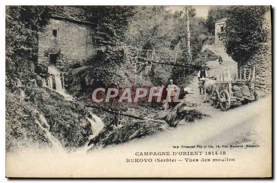 Bukovo (Serbie) — Vues des moulins — Imp. Grimaud Fils et Cie, Marseille
